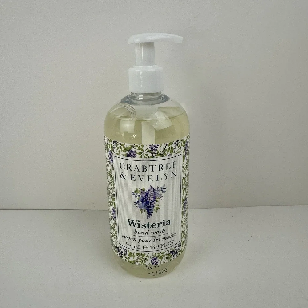 Crabtree & Evelyn Wisteria Hand Wash 16.9 oz Floral Soap New